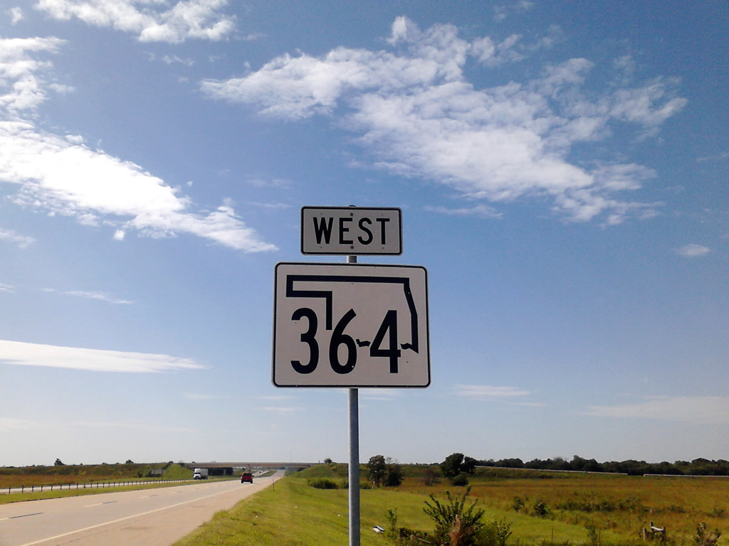 Oklahoma Oklahoma 364 sign.