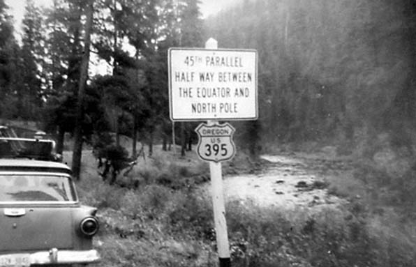 Oregon U.S. Highway 395 sign.