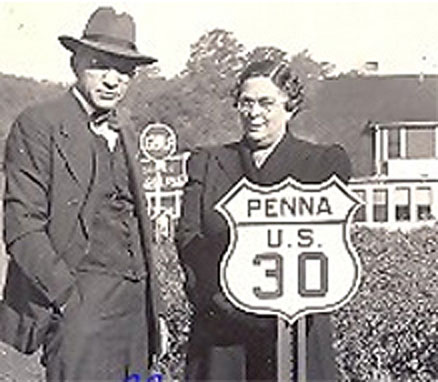 Pennsylvania U.S. Highway 30 sign.