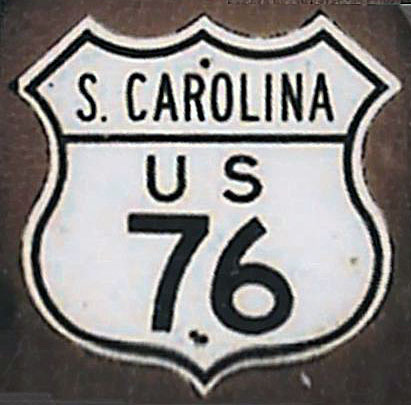 South Carolina U.S. Highway 76 sign.