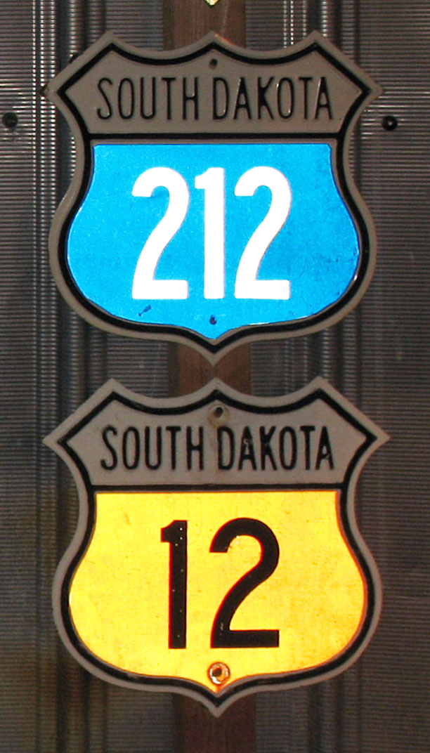 South Dakota - U.S. Highway 12 and U.S. Highway 212 sign.
