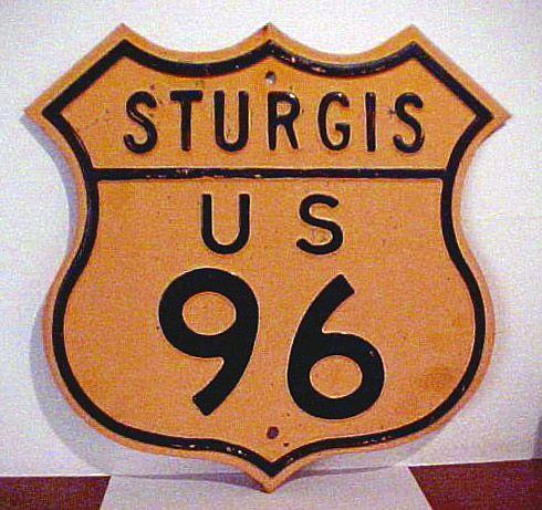 South Dakota Sturgis Motorcycle Rally commemorative m sign.