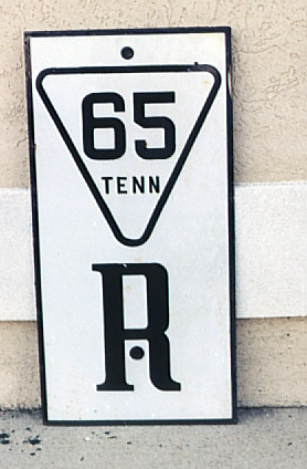 Tennessee State Highway 65 sign.