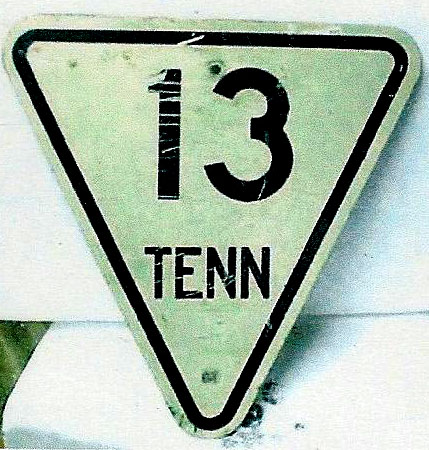 Tennessee State Highway 13 sign.