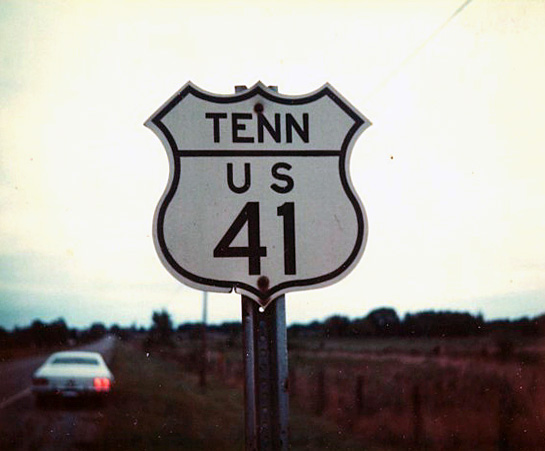 Tennessee U.S. Highway 41 sign.