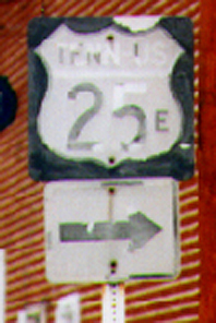 Tennessee U.S. Highway 25 sign.