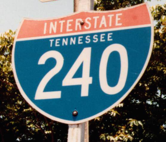Tennessee Interstate 240 sign.