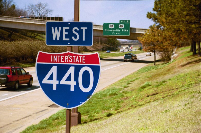 Tennessee Interstate 440 sign.