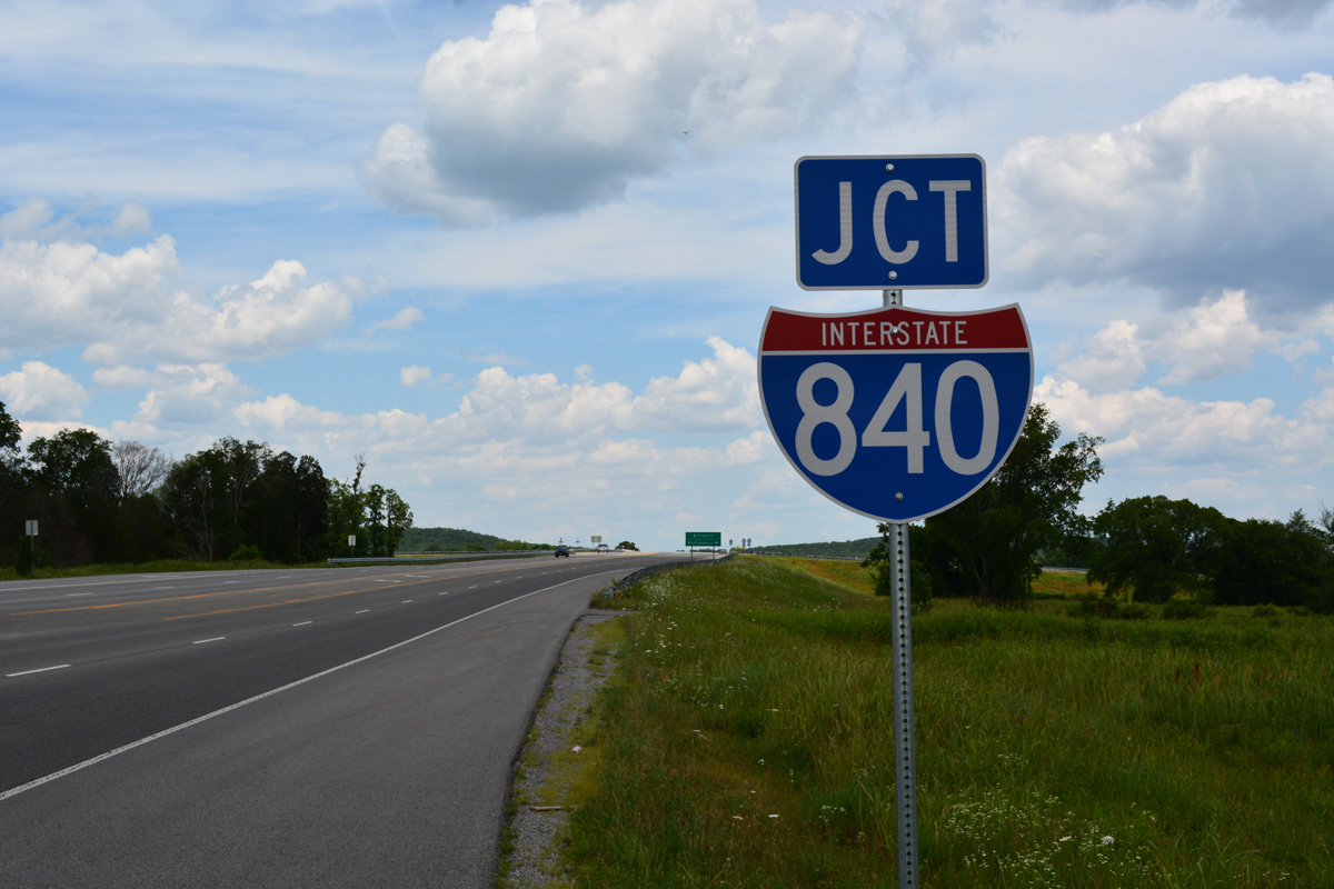 Tennessee Interstate 840 sign.