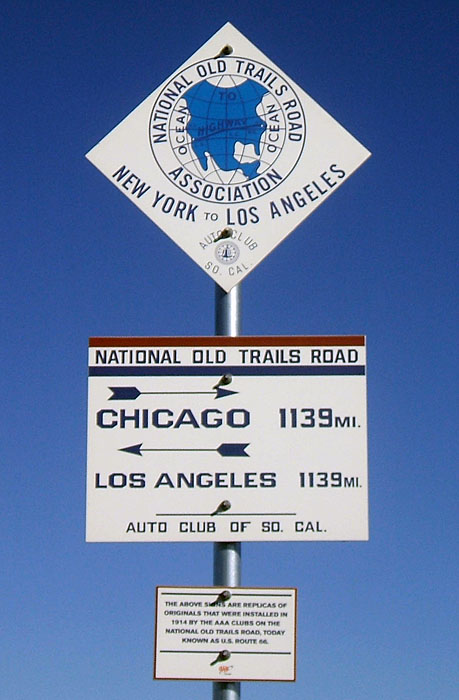 Texas National Old Trails Road Ocean to Ocean  sign.