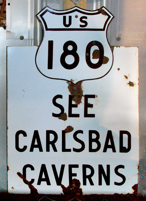 Texas U.S. Highway 180 sign.