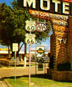 Texas - U.S. Highway 60 and U.S. Highway 66 sign.