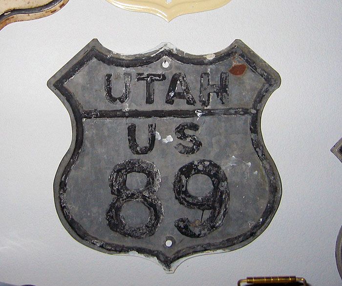 Utah U.S. Highway 89 sign.