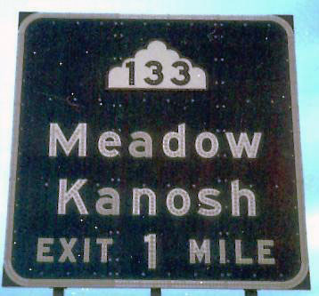 Utah State Highway 133 sign.