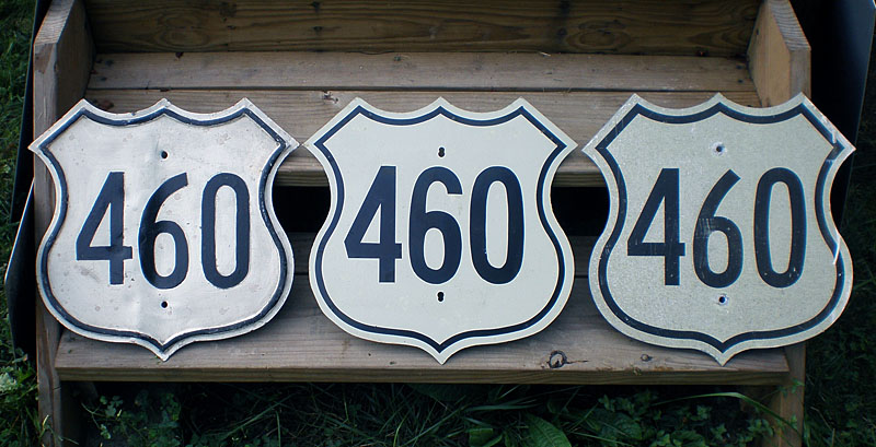 Virginia U.S. Highway 460 sign.