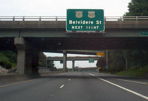 Virginia - U.S. Highway 301 and U.S. Highway 1 sign.