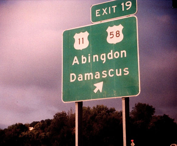 Virginia - U.S. Highway 58 and U.S. Highway 11 sign.