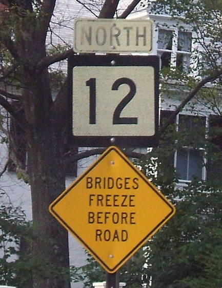 Vermont State Highway 12 sign.
