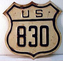 Washington U.S. Highway 830 sign.