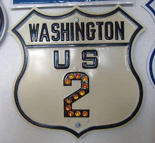 Washington U.S. Highway 2 sign.