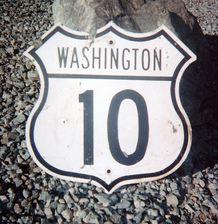 Washington U.S. Highway 10 sign.