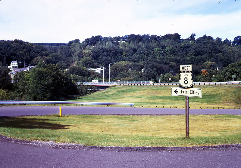 Wisconsin U.S. Highway 8 sign.