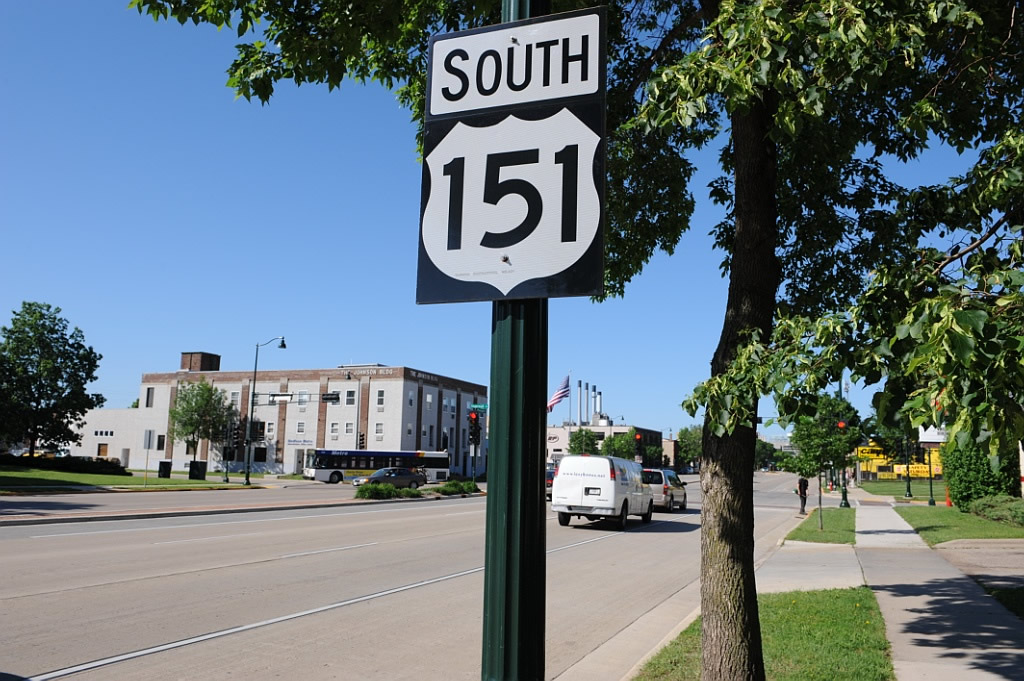 Wisconsin U.S. Highway 151 sign.