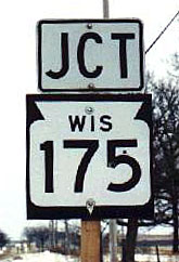 Wisconsin State Highway 175 sign.