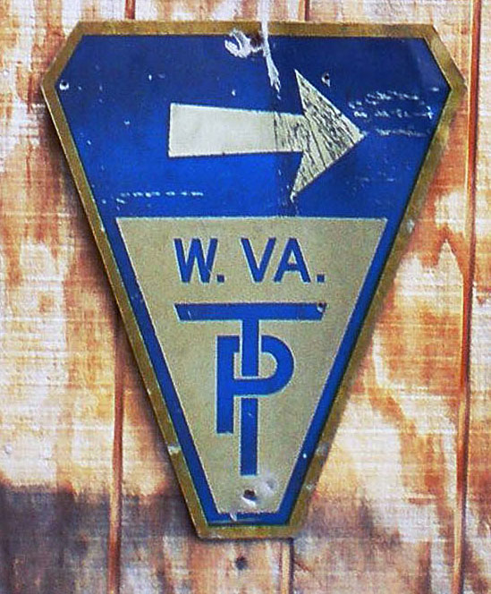 West Virginia West Virginia Turnpike sign.