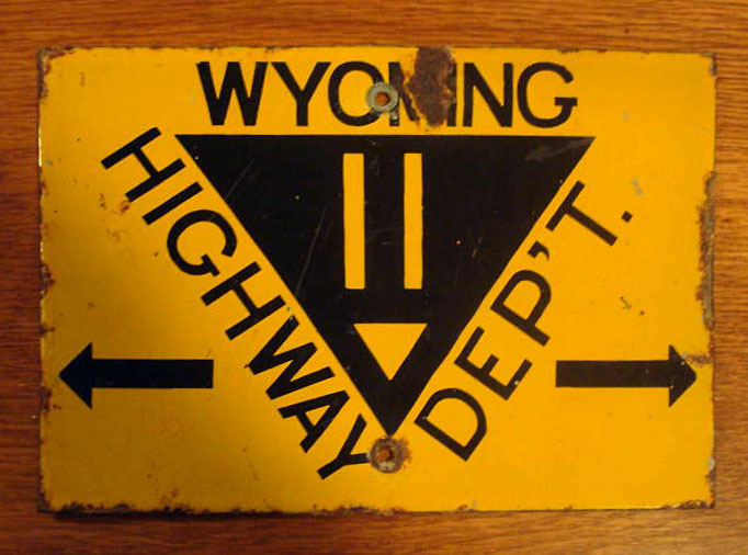 Wyoming State Highway 11 sign.