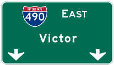 Continue east to Victor