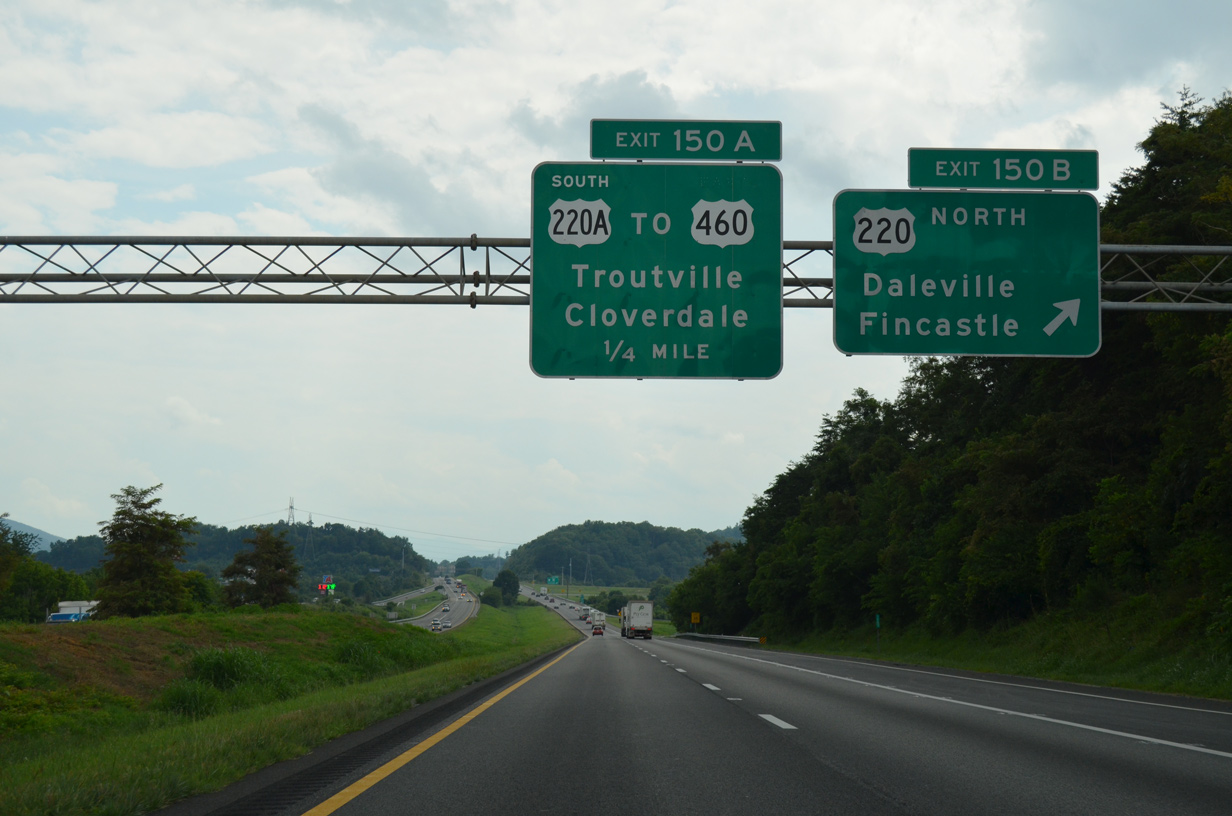 Interstate 81 South - Lexington to Salem - AARoads - Virginia Weigh Stations On I 81 In Va