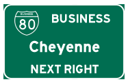 Go to Business Loop I-80 Cheyenne
