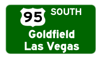 Continue south to Goldfield and Las Vegas