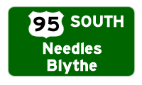 Continue south to Needles