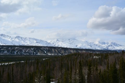 The Chugach Mountains southwest of Matanuska Glacier State Recreation Site