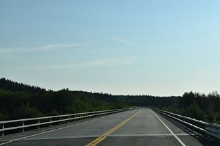Richardson Highway advances north through the census designated place of Gulkana to the Gulkana River.