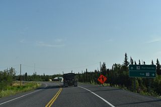 SR 1 turns east from Gakona Junction onto Tok Cutoff Highway. The state route extends another 122.36 miles to SR 2 at Tok.