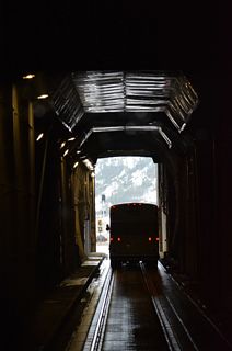 It takes approximately 6 minutes at 25 miles per hour to travel through the length of the Anton Anderson Memorial Tunnel.13