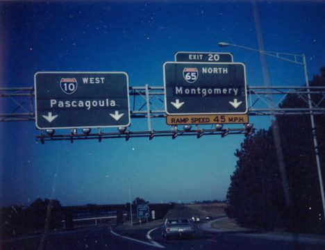 I-10 west at I-65 - 1989