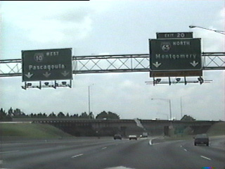 I-10 west at I-65 - 1993