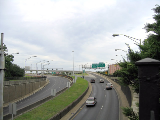 I-10 west of the Wallace Tunnel in Mobile, AL