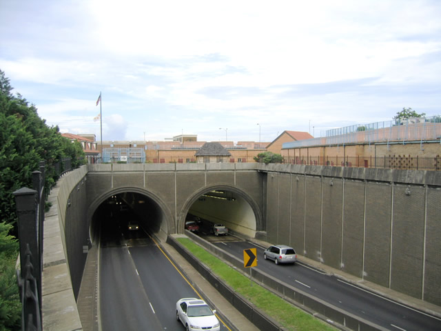 East portal of the Wallace Tunnel in Mobile, AL