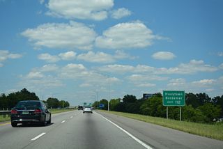 The couplet of 18th/19th Streets combines along a four-lane boulevard (19th Street N) northwest from I-20/59 to the city of Hueytown.