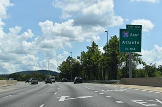 I-20/59 overlap 153 miles north from west of Meridian, Mississippi to Exit 130 by the Wahouma neighborhood of Birmingham.