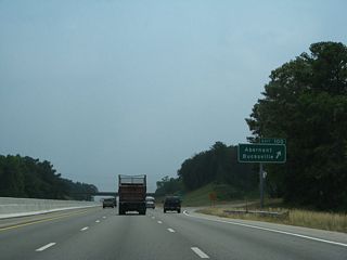 Exit 100 departs I-59/20 south for SR 216 west to Lake View, the unincorporated community of Abernant and the city of Brookwood. SR 216 east concludes at Bucksville Road and Tannehill Parkway south to Tannehill and Tannehill State Park.
