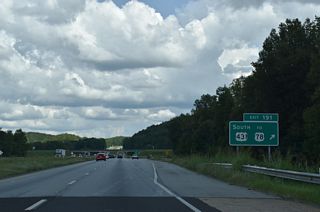 Not acknowledged on guide signs for Exit 191, SR 301 follows Old U.S. 431 north 0.428 miles from I-20 to U.S. 78. U.S. 78 (Bankhead Highway) continues east to Old Davisville (SR 9), Cleburne and the north end of the Talladega Scenic Byway (SR 281).