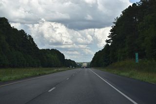 Interstate 20 straddles the south Heflin city limits east.