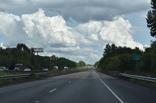 Interstate 20 crosses Cane Creek east of the CR 18 overpass.