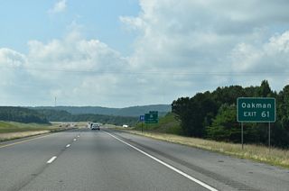 SR 124 travels 2.5 miles west from SR 69 through New Jagger to Hillard while SR 69 turns southward eight miles to Oakman and 49 miles to Northport.